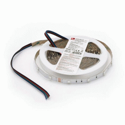 Ταινία led λευκή αυτοκόλλητη 5m 24VDC 7.2W/m 5050 30LED/m RGB IP20 εσωτερικού χώρου 