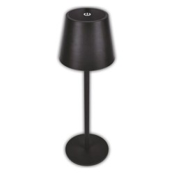 Πορτατίφ LED PC επαναφορτιζόμενο 3W CCT (3000k - 4000k - 5000k) USB 200Lm 5VDC μαύρο IP44