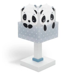 Παιδικό φωτιστικό απλίκα Panda Blue τοίχου με ντουί Ε27x1 κατάλληλο για συμπληρωματικό φωτισμό & διάβασμα διπλού τοιχώματος 