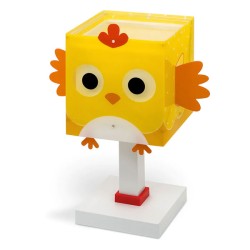 Παιδικό φωτιστικό κομοδίνου Little Chicken με ντουί Ε14x1 κατάλληλο για συμπληρωματικό φωτισμό & ανεξίτηλη εκτύπωση χρωμάτων