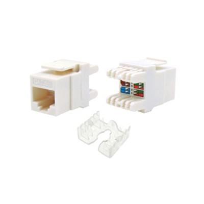 Keystone jack RJ45 UTP CAT 5e KRONE TYPE 180° πρίζας / patch panel λευκό KJ5-06 SUT