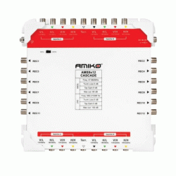 Πολυδιακόπτης multiswitch AMIKO 9X12 είσοδοι για 2 δορυφόρους μια κεραία 9 εισόδων και 12 εξόδων