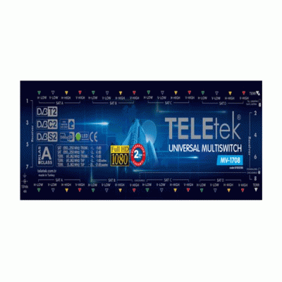 Πολυδιακόπτης - Multiswitch TELETEK MV-1708 17X8 Cascade για εξαιρετική ποιότητα σήματος 