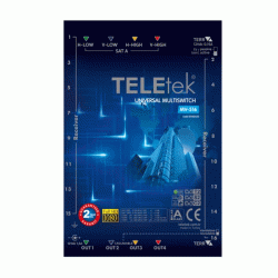 Multiswitch TELETEK MV-516 5X16 Cascade για εξαιρετική ποιότητα σήματος ακόμη και σε χαμηλά επίπεδα