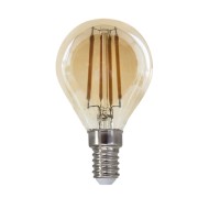 Λάμπα led σφαιρική Ε14 5W ντιμαριζόμενη G45 με μελί κάλυμμα 2700k θερμό λευκό φως 620lm  & δέσμη 360°
