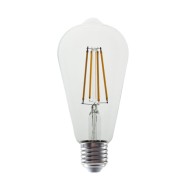 Διακοσμητική λάμπα led αβοκάντο E27 6W 230V ενδιάμεσο λευκό φως 4000K 830lm διάφανο κάλυμμα