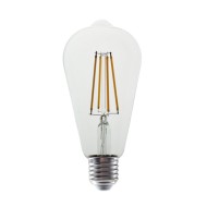 Διακοσμητική λάμπα led αβοκάντο E27 ντιμαριζόμενη 8W 230V 4000k ενδιάμεσο φως 1010lm διάφανη