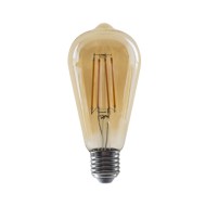 Λάμπα led filament αβοκάντο E27 8W 2700K με θερμο λευκό φως με δυνατότητα ρύθμισης της έντασης φωτός & μελί κάλυμμα