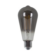 Διακοσμητική λάμπα led smοke αβοκάντο E27 8W 230V θερμό λευκό φως 1800K 400lm διάφανο κάλυμμα