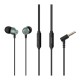 Ακουστικά ενσύρματα CELEBRAT earphones με μικρόφωνο D11 3.5mm με μήκος καλωδίου 1.2m σε μαύρο χρώμα