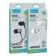 Ακουστικά ενσύρματα CELEBRAT earphones με μικρόφωνο D11 3.5mm με μήκος καλωδίου 1.2m σε μαύρο χρώμα