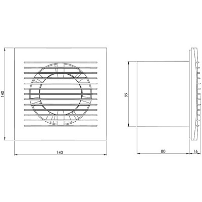 Εξαεριστήρας μπάνιου Φ100mm σε ασημί χρώμα 2550rpm 32dB αθόρυβος IPX4 Εξαεριστήρας μπάνιου Φ100mm σε ασημί χρώμα 2550rpm 32dB αθόρυβος IPX4