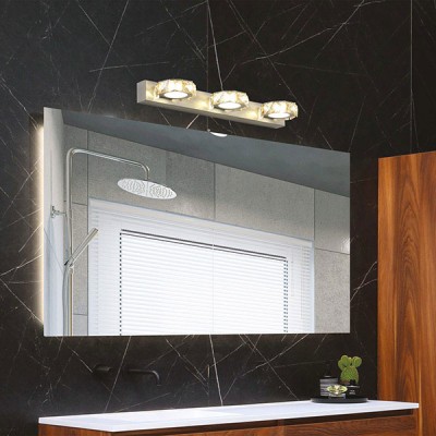 Φωτιστικό μπάνιο Led 9W ενδιάμεσο φως 4000k οβάλ 460X50X116 120° νίκελ 30000h
