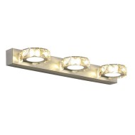 Φωτιστικό μπάνιο Led 9W ενδιάμεσο φως 4000k οβάλ 460X50X116 120° νίκελ 30000h