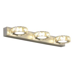 Φωτιστικό μπάνιο Led 9W ενδιάμεσο φως 4000k οβάλ 460X50X116 120° νίκελ 30000h