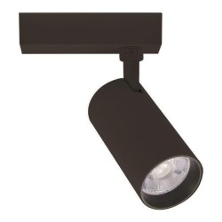 Φωτιστικό σποτ ράγας LED 2 καλωδίων 30W με ενδιάμεσο χρώμα φωτός 4000k Φ80χ160mm σε μαύρο χρώμα