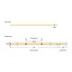 Ταινία LED COB PRO 10m 8W 220V με ενδιάμεσο χρώμα φωτός 4000k 600lm 360LED/m κατάλληλη για εξωτερικό χώρο IP65 