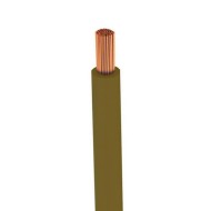 Καλώδιο ρεύματος μονόκλωνο 1x1mm² ΗΟ5V-U ΝΥΑ  σε καφέ χρώμα στροφείο 100m