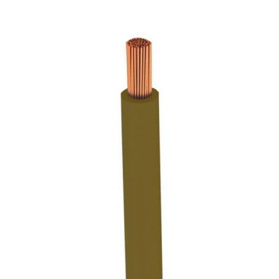 Καλώδιο ρεύματος 1x4mm² H07V-K NYAF σε καφέ χρώμα & μήκος 100m