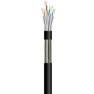 Καλώδιο DATA UTP ανθυγρό CAT-5e με διατομή 4x2x24AWG σε μαύρο χρώμα Καλώδιο DATA UTP ανθυγρό CAT-5e με διατομή 4x2x24AWG σε μαύρο χρώμα