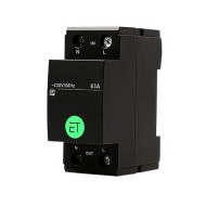Ρελέ ράγας Wi-Fi 2X63A με τάση τροφοδοσίας 240V AC 2P IP20 σε μαύρο χρώμα Ρελέ ράγας Wi-Fi 2X63A με τάση τροφοδοσίας 240V AC 2P IP20 σε μαύρο χρώμα