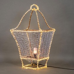 Επιδαπέδιο φανάρι 3D με led φωτοσωλήνα θερμή λευκή 102x54x54cm εξωτερικού χώρου IP65 Επιδαπέδιο φανάρι 3D με led φωτοσωλήνα θερμή λευκή 102x54x54cm εξωτερικού χώρου IP65
