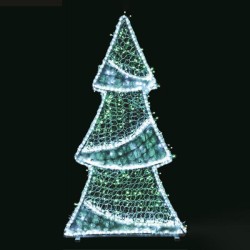 Δέντρο 3D με λευκή led φωτοσωλήνα πράσινο και λευκό led 150x80x20cm IP65 Δέντρο 3D με λευκή led φωτοσωλήνα πράσινο και λευκό led 150x80x20cm IP65