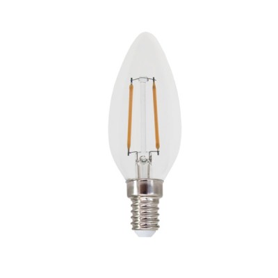 Λάμπα led filament κεράκι Ε14 4W 230V 2700k θερμό λευκό φως 480lumen 30000h