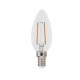 Λάμπα led filament κεράκι Ε14 4W 230V 2700k θερμό λευκό φως 480lumen 30000h