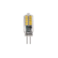 Λάμπα LED  G4 πλαστική 2W 3.000K  θερμό φως 180lm 12V AC/DC 30.000hrs με διάφανο κάλυμμα