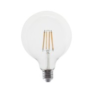 Λάμπα led filament globe E27 G125 10W 230V AC 4000k ενδιάμεσο  λευκό φως 1260lm δέσμης 360°