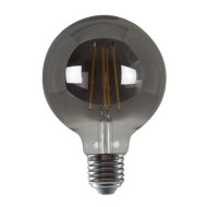 Λάμπα LED FILAMENT με ντουί E27 G95  SMOKE 8W 1800K θερμό λευκό φως 230V AC 400lm RA80