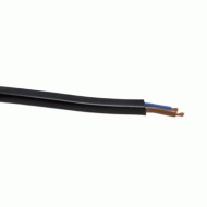 Καλώδιο για γιρλάντα σε μαύρο χρώμα H05VVH2-F 2x1.5mm²