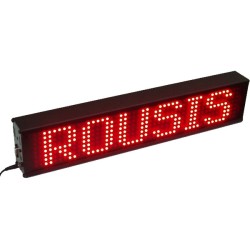 Ηλεκτρονική επιγραφή LED μονής όψης 106X14X5.5cm μιας σειράς με υψηλής φωτεινότητας SMD LEDs εσωτερικού χώρου 