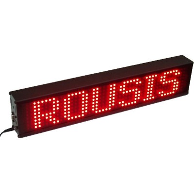 Ηλεκτρονική επιγραφή LED μονής όψης 106X14X5.5cm μιας σειράς με υψηλής φωτεινότητας SMD LEDs εσωτερικού χώρου Ηλεκτρονική επιγραφή LED μονής όψης 106X14X5.5cm μιας σειράς με υψηλής φωτεινότητας SMD LEDs εσωτερικού χώρου