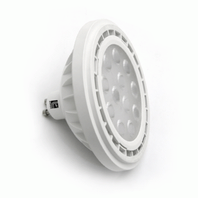 Λάμπα LED AR111 GU10 12W με θερμό λευκό φως ντιμαριζόμενη 230V 12led chip 2835SMD και δέσμη 24° 