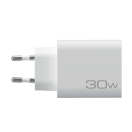 Universal οικιακός φορτιστής NOD USB-A QC3.0 & USB-C PD3.0 30W σε λευκό χρώμα