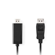 Καλώδιο εικόνας DisplayPort αρσ. - HDMI αρσ. 1m. για σύνδεση υπολογιστή με έξοδο DisplayPort σε οθόνη