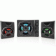 Στερεοφωνικά ηχεία gaming Nedis 2.1 με φωτισμό LED 33W τροφοδοσία μέσω USB σε μαύρο χρώμα 