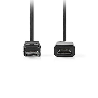 Καλώδιο εικόνας DisplayPort αρσ. - HDMI αρσ. 1m. για σύνδεση υπολογιστή με έξοδο DisplayPort σε οθόνη