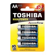 Μπαταρίες Toshiba αλκαλικές υψηλής ισχύος LR6 1.5V σε συσκευασία 4 τεμαχίων (LR6GCP BP-4 2A)
