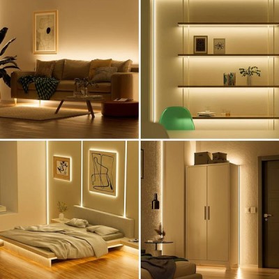 Ταινία LED PLUS 5m 4,8W 24V ενδιάμεσο χρώμα φωτός 4000k 500lm με 120l/m IP20 κατάλληλη για εσωτερικό χώρο 