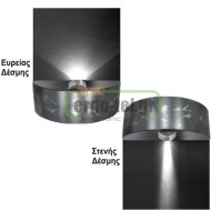Led φωτιστικό επίτοιχο ορθογώνιο ρουστίκ 1.6W θερμό φως μονής κατεύθυνσης 24led 230V στεγανό IP54 Led φωτιστικό επίτοιχο ορθογώνιο ρουστίκ 1.6W θερμό φως μονής κατεύθυνσης 24led 230V στεγανό IP54