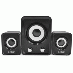 Στερεοφωνικά ηχεία mini NOD Base.2.One 2x3W & 1x5W με ρυθμιζόμενη ένταση ήχου & μπάσων