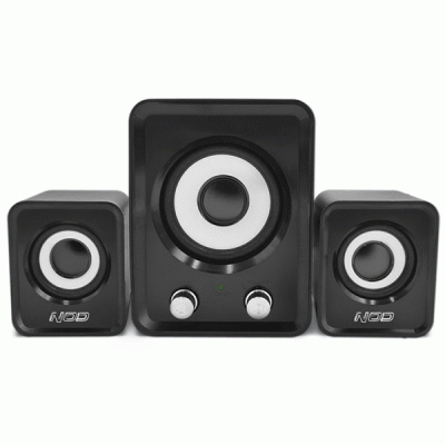 Στερεοφωνικά ηχεία mini NOD Base.2.One 2x3W & 1x5W με ρυθμιζόμενη ένταση ήχου & μπάσων