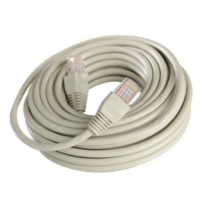 Καλώδιο - προέκταση δικτύου 1m γκρι PATCH CORD UTP CAT-5e 26AWG