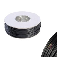 Καλώδιο τηλεφώνου με διατομή 4x0.12mm² RJ11 πλακέ 2 ζευγών με μήκος 100m μαύρο χρώμα 