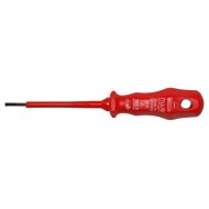 Κατσαβίδι ίσιο VDE 1000V 0.4x2.5x75 mm με κόκκινη λαβή NWS Γερμανίας