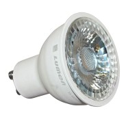 Λάμπα led ισχύος GU10 5w 230v ντιμαριζόμενη 3000k θερμό λευκό φως δέσμης 30° 380 lumen Economy