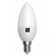 Λάμπα led C37 κερί Ε14 ισχύος 6W 230V ντιμαριζόμενη 3000k θερμό λευκό φως με ματ κάλυμμα